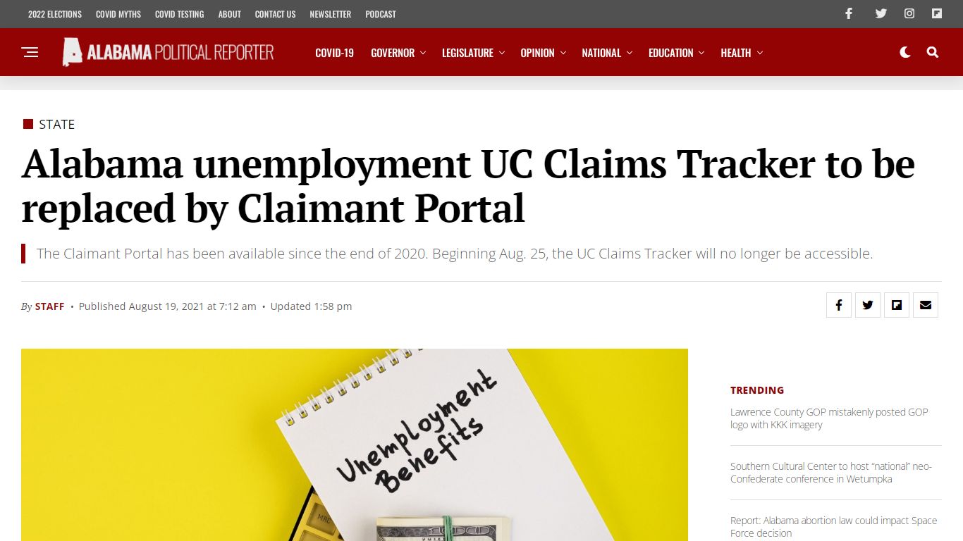 How to track the status of your Alabama unemployment claim